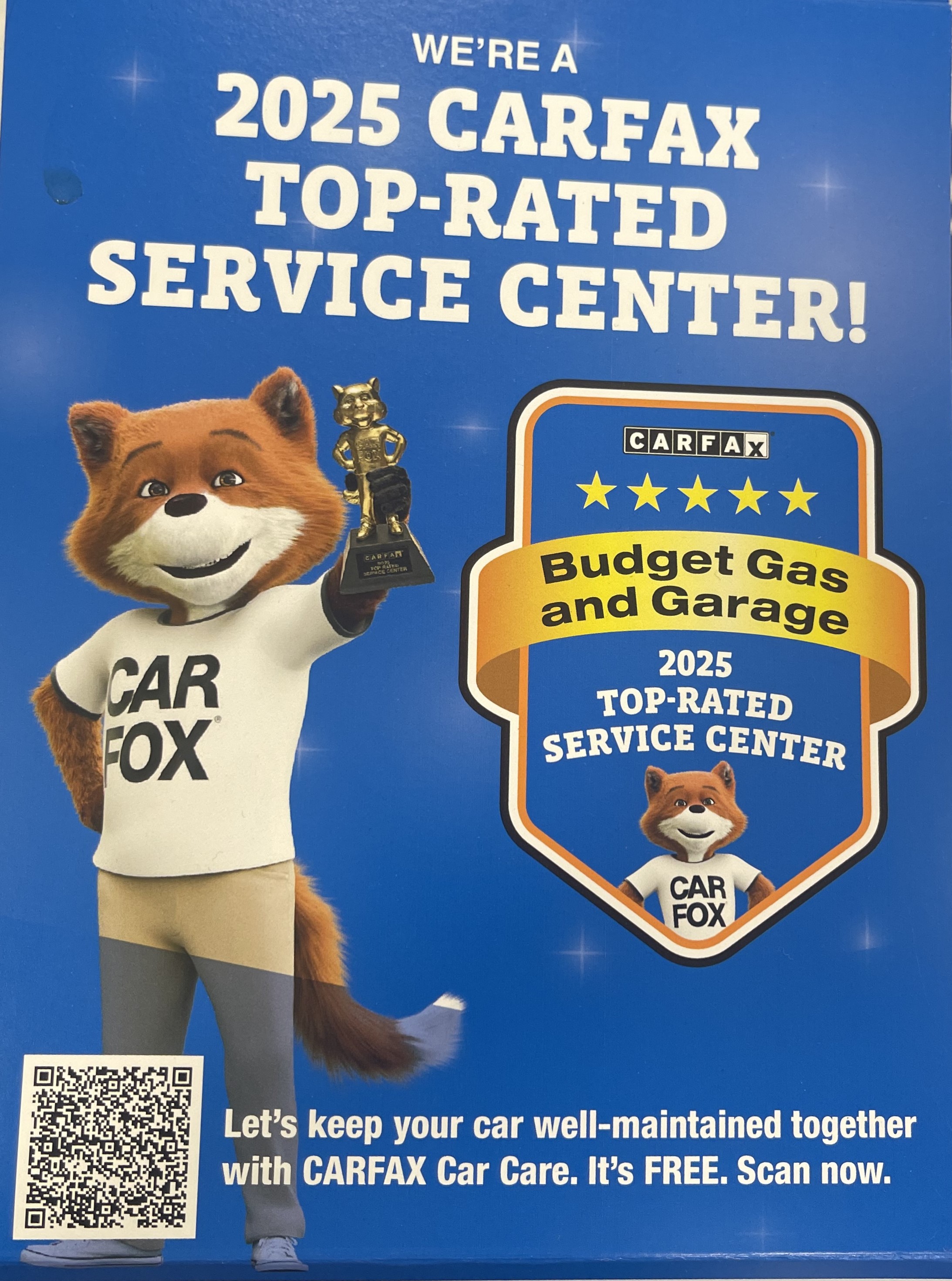 2025 CARFAX Top-Rated Service Center